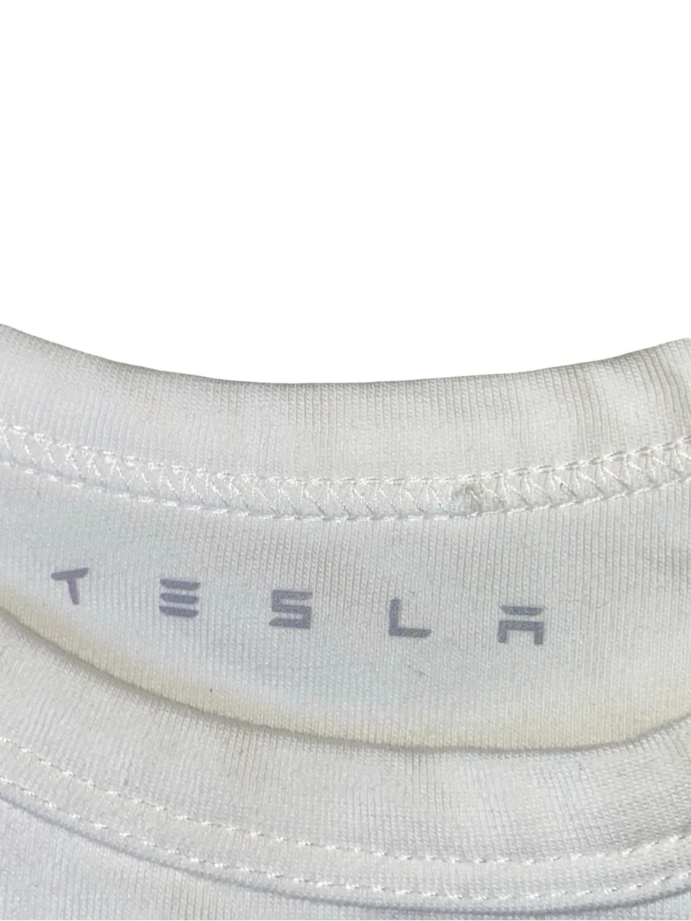 Official Tesla Babies Block Onesie Bodysuit White Size 3-6 Months
